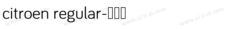 citroen regular字体转换